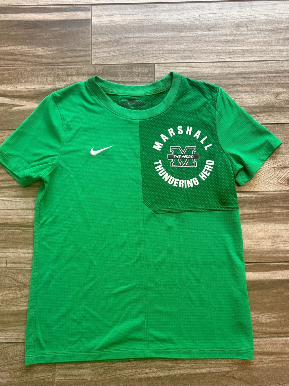 Nike - Green Marshall Thundering Herd Short Sleeve Tee